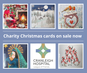 Postcard showing samples of Christmas cards